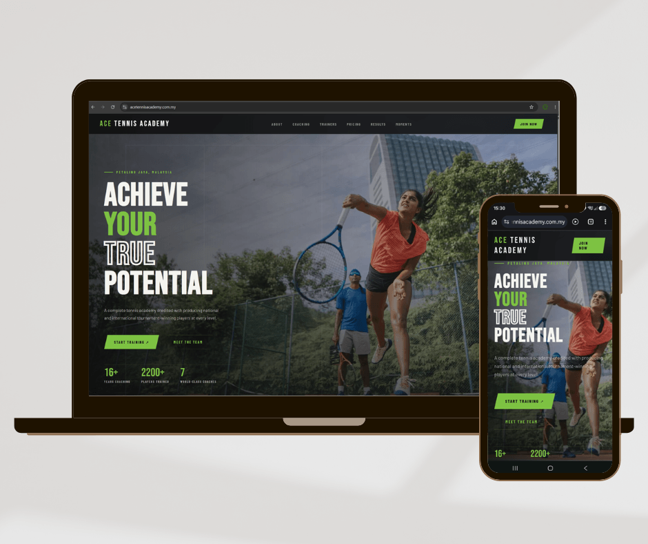 A landing page built on ApeOS